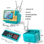 WELLSTÂ·G Retro Video Games Console for Kids Adults Built-in 308 Classic Electronic Game 3.0'' Screen Mini TV Games Console Support TV Output and USB Charging Birthday Xmas Gift for Boys Girl 4-12 by WELLSTÂ·G