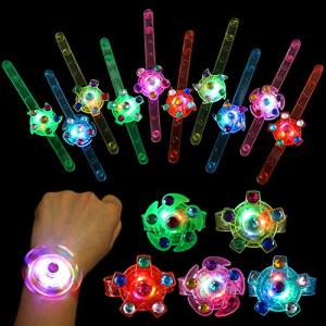 SCIONE Kids Party Favors 24 pack Goodie Bag Stuffers LED Light Up Bracelet Glow in The Dark Party Supplies Return Gifts for Kids Birthday Valentines Halloween Christmas Party Favors from SCIONE