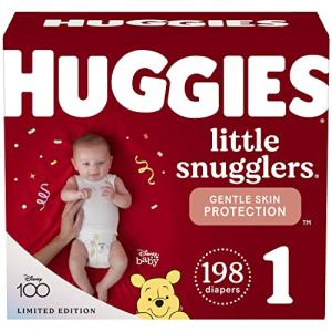 Baby Diapers Size 1, 198 Ct, Huggies Little Snugglers from Kimberly-Clark Corp.