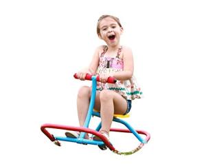 SLIDEWHIZZER Kids Rocking Chair Seesaw Rider: Safe Home Playground Backyard Equipment, Rocker Single Teeter Totter for Youth Junior Kids. (Kid First Seesaw) from SLIDEWHIZZER