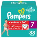 Diapers Size 7, 88 Count - Pampers Pull On Cruisers 360Â° Fit Disposable Baby Diapers with Stretchy Waistband, (Packaging & Prints May Vary) from AmazonUs/PRFY7