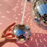 ZHURUININ 12 Pieces Disco Ball Cupsï¼20Oz Disco Flash Ball Cocktail Cup with Lid and Straw Bar Party Supplies Wine Cocktail Drinking Syrup Tea Bottle (Silver) by ZHURUIMIN