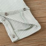 Bafeicao Baby Boy Girl 3 Pack Solid Romper Ribbed Short Sleeve Bodysuit Jumpsuit Infant Knitted Outfits Clothes, S Cyan+Blue+Green, 3-6M by Hangzhou Jiaxin Trading Co., Ltd.