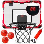 BELLOCHIDDO Basketball Hoop Indoor for Kids and Adults - Mini Basketball Hoop with Electronic Scorerboard and 3 Balls, Over The Door Basketball Hoop Indoor for Wall Bedroom and Office from 