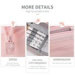 HVOMO Pencil Case Large Capacity Pencil Pouch Handheld Pen Bag Cosmetic Portable Gift for Office School Teen Girl Boy Men Women Adult (Pink) by 