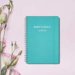 Baby's Daily Log Book - Baby Care Planner for Newborns with 152 Easy to Fill Pages,Tracking Feed,Sleeping,Diaper,Awake Time to take Good Care of Your Newborn Baby's - Teal PU Cover by Cheericome