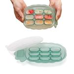 haakaa Silicone Nibble Freezer Tray -Breast Milk Teething Popsicle Mold | Baby Fruit Food Feeder Teether Tray | Ice Cube Maker Serving Plate Stackable Snack Storage Tray - Baby |Toddler- BPA Free from haakaa