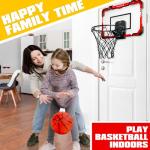BELLOCHIDDO Basketball Hoop Indoor for Kids and Adults - Mini Basketball Hoop with Electronic Scorerboard and 3 Balls, Over The Door Basketball Hoop Indoor for Wall Bedroom and Office from 