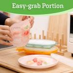 haakaa Silicone Nibble Freezer Tray -Breast Milk Teething Popsicle Mold | Baby Fruit Food Feeder Teether Tray | Ice Cube Maker Serving Plate Stackable Snack Storage Tray - Baby |Toddler- BPA Free from haakaa