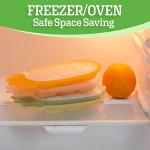 haakaa Silicone Nibble Freezer Tray -Breast Milk Teething Popsicle Mold | Baby Fruit Food Feeder Teether Tray | Ice Cube Maker Serving Plate Stackable Snack Storage Tray - Baby |Toddler- BPA Free from haakaa