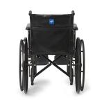Medline K1 Basic Vinyl Wheelchair with Full-Length Arms and Elevating Leg Rests, 18-Inch Wide Seat by Medline