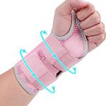 Ztl Carpal Tunnel Wrist Brace for Men Women Pain Relief, Upgraded Breathable Wrist Splint Night Support with Adjustable Straps, Hand Brace for Tendonitis, Arthritis, Sprains (Left Hand, Pink, S/M) from Ztl