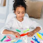 Rcanedny 56 Pieces Slingshot Animals Finger Toys Funny Stretchable Flick Rubber Animals Slingshots Flying Novelty Finger Stretchy Game for Flying Games and Party Favors by Rcanedny