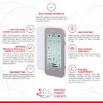 TENS Unit and EMS Combination Muscle Stimulator with 2 Channels, 12 Modes for Pain Management for Back, Neck, Arms, Legs, Abs, and Muscle Rehabilitation -With Belt Clip and Protective Hard Travel Case by Massage Therapy Concepts