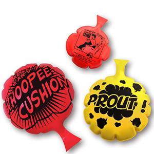 HUALEDI [3 Pack] Whoopee Cushion Set,Woopie Cushion Party Favor for [4,6,8 Inch][No Automatic Inflation][Reward][Prank Gag][Novelty Trick Joke] Gift and Toy for Kids Children Office Home from HUALEDI