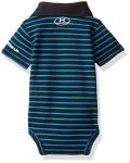 Under Armour baby boys Logo Polo Bodysuit, Black Stripes, 6-9 Months US from Under Amour Children's Apparel
