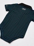 Under Armour baby boys Logo Polo Bodysuit, Black Stripes, 6-9 Months US from Under Amour Children's Apparel