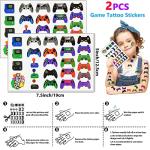 Winrayk Video Game Party Favors Birthday Supplies for Kids Bags Invisible Ink Pen Notebook Silicone Bracelet Stamper Keychain Tattoo Sticker 74 Pcs Game On Pinata Stuffer Gifts Boys Gamer Party Favors by Winrayk