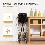 OasisSpace Foldable Rollator Walker with Seat (Golden) by OasisSpace