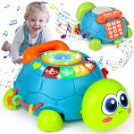 Baby Toys 6 to 12 Months, Tummy Time Toys Musical Turtle Crawling Toys with Light, Sound, Play Phone, Infant Toys 0-3 3-6 6-12 12-18 Months Birthday Toys for 1 Year Old Boy Girl Toddler Toys Age 1-2 from Ouriky