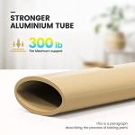 OasisSpace Foldable Rollator Walker with Seat (Golden) by OasisSpace