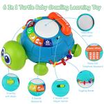 Baby Toys 6 to 12 Months, Tummy Time Toys Musical Turtle Crawling Toys with Light, Sound, Play Phone, Infant Toys 0-3 3-6 6-12 12-18 Months Birthday Toys for 1 Year Old Boy Girl Toddler Toys Age 1-2 from Ouriky