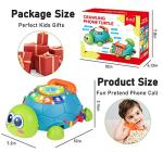 Baby Toys 6 to 12 Months, Tummy Time Toys Musical Turtle Crawling Toys with Light, Sound, Play Phone, Infant Toys 0-3 3-6 6-12 12-18 Months Birthday Toys for 1 Year Old Boy Girl Toddler Toys Age 1-2 from Ouriky