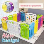 Baby Playpen Kids Activity Centre Safety Play Yard Home Indoor Outdoor New Pen (Multicolour, Classic Set 14 Panel) by Joren