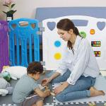 Baby Playpen Kids Activity Centre Safety Play Yard Home Indoor Outdoor New Pen (Multicolour, Classic Set 14 Panel) by Joren