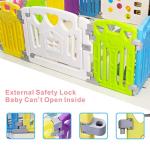 Baby Playpen Kids Activity Centre Safety Play Yard Home Indoor Outdoor New Pen (Multicolour, Classic Set 14 Panel) by Joren