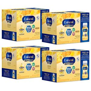 Enfamil NeuroPro Baby Formula,Infant Formula Nutrition,Triple Prebiotic Immune Blend,2'FL HMO,& Expert-Recommended Omega-3 DHA,Perfect Choice for Baby Milk,Non-GMO,Liquid bottle,6 Oz,24 Total by AmazonUs/MECV7