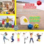 Covelico Kids Exercise Equipment - Exercise Dice for Kids, Play Fun Outdoor Games & Outdoor Activities with This Movement Dice, Sports & Outdoor Play Toys & Playground Toys - Elementary Active Games from Covelico PTY LTD