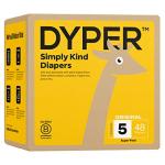 DYPER Viscose from Bamboo Baby Diapers Size 5 | Honest Ingredients | Cloth Alternative | Day & Overnight | Made with Plant-Based* Materials | Hypoallergenic for Sensitive Skin, Unscented from DYPER