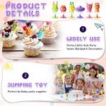 Big Eye Animal Toys Spring Launchers Toys Jumping Toys Bouncy Party Favors for Boys and Girls Classroom Prizes Return Gifts Goodie Bag Fillers, 6 Styles (Cute Style, 48 Pieces) by Deekin