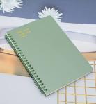 Yansanido Spiral Notebook, 4 Pcs 4 Color A5 Thick Plastic Hardcover 7mm College Ruled Paper 80 Sheets (160 Pages) Journal for School and Office Supplies (4 Pcs A5) from Yansanido