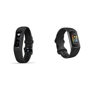 Garmin Vivosmart 4, Activity and Fitness Tracker w/Pulse Ox and Heart Rate Monitor, Black & Fitbit Charge 5 Advanced Fitness & Health Tracker GPS, Stress Management Tools from 