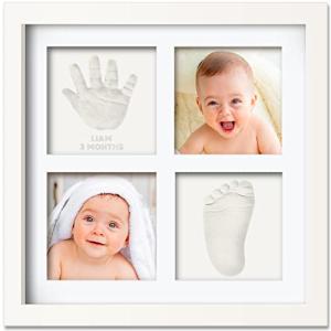 Baby Hand and Footprint Kit - Baby Footprint Kit, Baby Girl Gifts,Baby Boy Gifts,Baby Registry Search,New Baby Shower Gifts for Boys,Girls, Newborn Baby Handprint Footprint Keepsake Kit (Alpine White) from KeaBabies