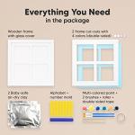 Baby Hand and Footprint Kit - Baby Footprint Kit, Baby Girl Gifts,Baby Boy Gifts,Baby Registry Search,New Baby Shower Gifts for Boys,Girls, Newborn Baby Handprint Footprint Keepsake Kit (Alpine White) from KeaBabies