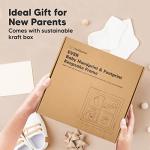 Baby Hand and Footprint Kit - Baby Footprint Kit, Baby Girl Gifts,Baby Boy Gifts,Baby Registry Search,New Baby Shower Gifts for Boys,Girls, Newborn Baby Handprint Footprint Keepsake Kit (Alpine White) from KeaBabies