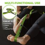 Gradient Fitness Stretching Strap for Physical Therapy, 12 Multi-Loop Stretch Strap 1" W x 8' L, Neoprene Handles, Physical Therapy Equipment, Yoga Straps for Stretching, Leg Stretcher (Green) by Gradient Fitness