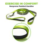 Gradient Fitness Stretching Strap for Physical Therapy, 12 Multi-Loop Stretch Strap 1" W x 8' L, Neoprene Handles, Physical Therapy Equipment, Yoga Straps for Stretching, Leg Stretcher (Green) by Gradient Fitness