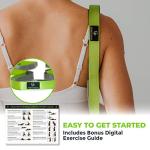 Gradient Fitness Stretching Strap for Physical Therapy, 12 Multi-Loop Stretch Strap 1" W x 8' L, Neoprene Handles, Physical Therapy Equipment, Yoga Straps for Stretching, Leg Stretcher (Green) by Gradient Fitness