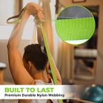 Gradient Fitness Stretching Strap for Physical Therapy, 12 Multi-Loop Stretch Strap 1" W x 8' L, Neoprene Handles, Physical Therapy Equipment, Yoga Straps for Stretching, Leg Stretcher (Green) by Gradient Fitness
