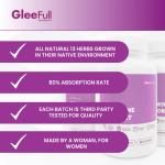GleeFull Over 30 Hormone Support - Menopause Supplements for Women - Hormone Balance for Women - Hot Flash Relief - Menopause Support by GleeFull SUPlLEMENTS