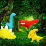 JOY SPOT! 3D Magnetic Dinosaurs Toy Play Set,Dinosaur Puzzles for Kids,Educational Preschool Contruction Game,4 Realistic Jurassic Dinosaur,Dino World Gift Set for Toddlers Learning & Development from JOY SPOT!