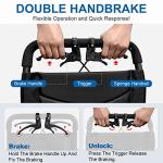 Broobey Lightweight Folding Transport Wheelchairs for Adults and Seniors, Transport Travel Chair Weight Only 16lbs Support 220Lbs by Broobey