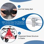 Broobey Lightweight Folding Transport Wheelchairs for Adults and Seniors, Transport Travel Chair Weight Only 16lbs Support 220Lbs by Broobey