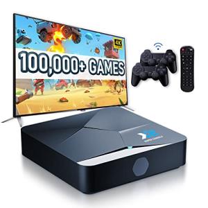 Retro game console Super Console X2 with 100,000+ games, video game console compatible with 70+ emulators, Emuelec 4.5/Android 9.0 dual system, supports 4K UHD, BT5.0, 2.4G+5G dual-band, plug and play by Bearway