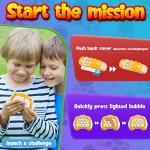 ORDTBY Handheld Puch Work Pop it Fidget Travel Pro Game Electronic Sensory Popper Light Up for Kids 8-12 Birthday Xmax Gift for 3 4 5 6 7 8+ Year Old Teen Boy Girls(Appearance Patent) from ORDTBY