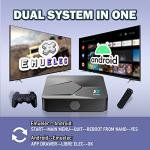 Retro game console Super Console X2 with 100,000+ games, video game console compatible with 70+ emulators, Emuelec 4.5/Android 9.0 dual system, supports 4K UHD, BT5.0, 2.4G+5G dual-band, plug and play by Bearway